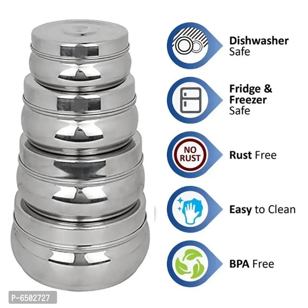 Steel box for storage pack of 4