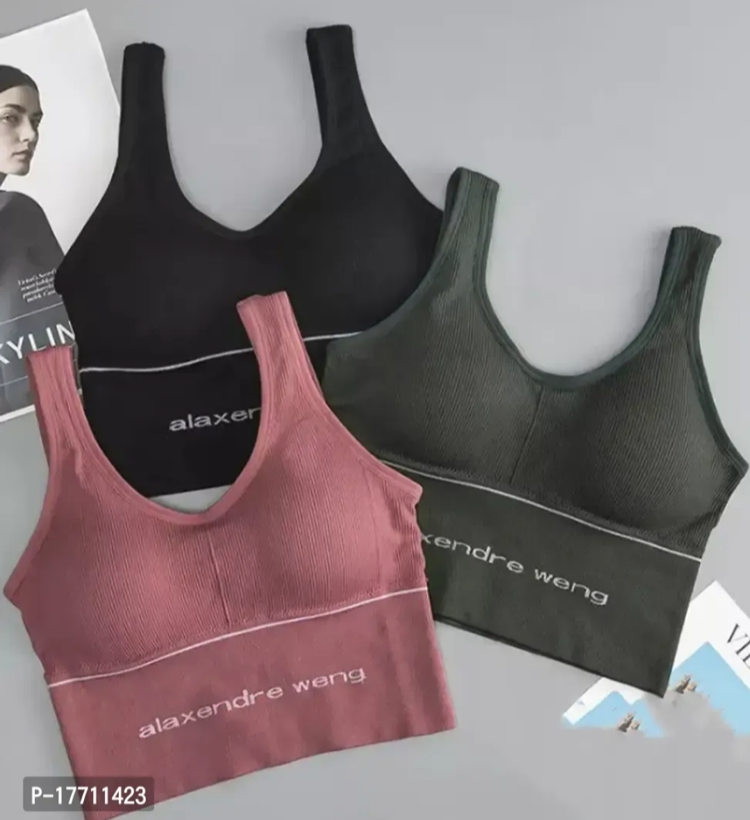 Stylish paded bra pack of 3