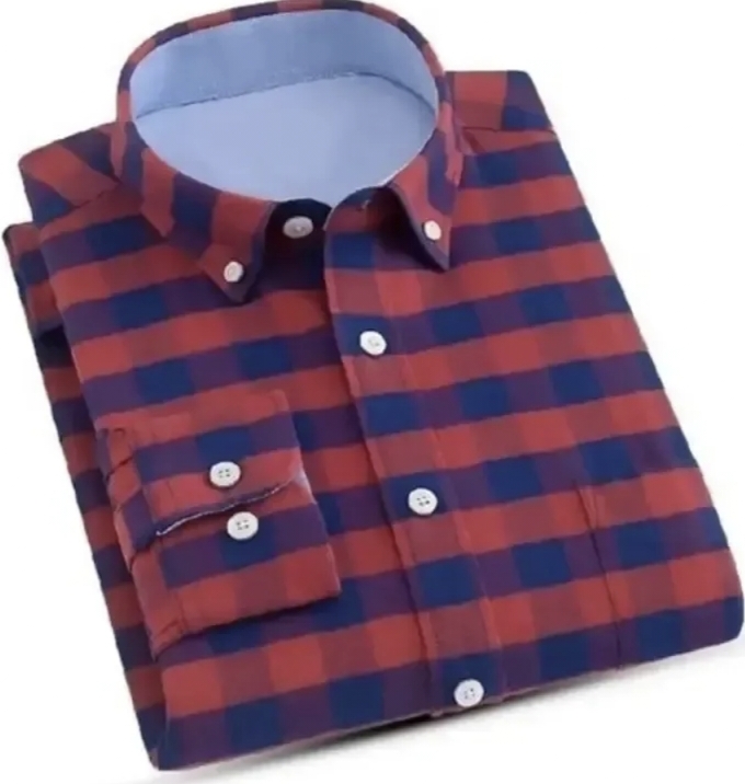 Full sleeve check shirt for men